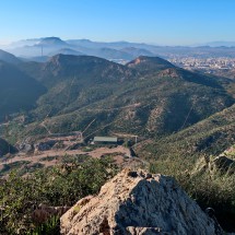 Northwestern view from the summit with Cartagena on the right